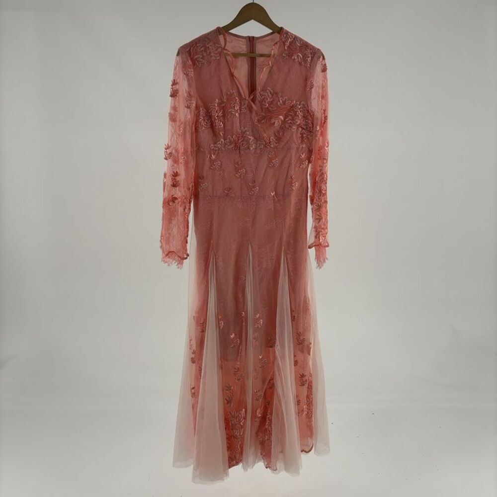 BURRYCO Pink Solid Maxi Dress